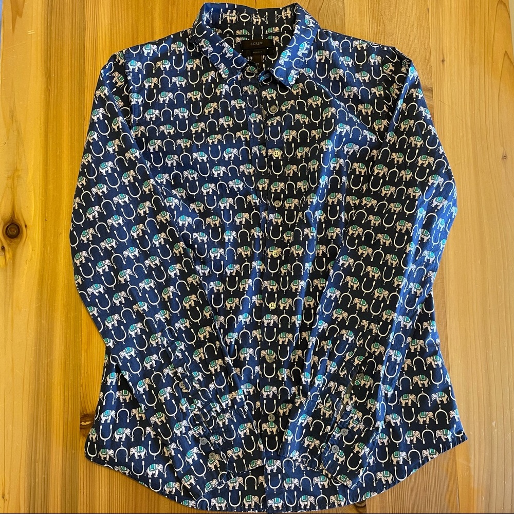 J Crew | Elephant shirt